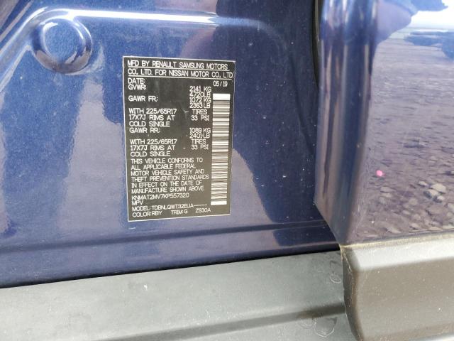 KNMAT2MV7KP557320 - 2019 NISSAN ROGUE S 蓝色 照片 14