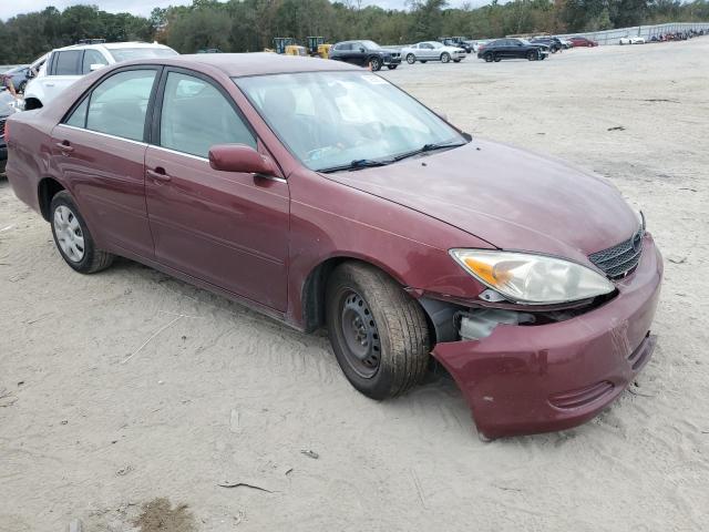 4T1BE32K02U031038 - 2002 TOYOTA CAMRY LE BURGUNDY photo 4