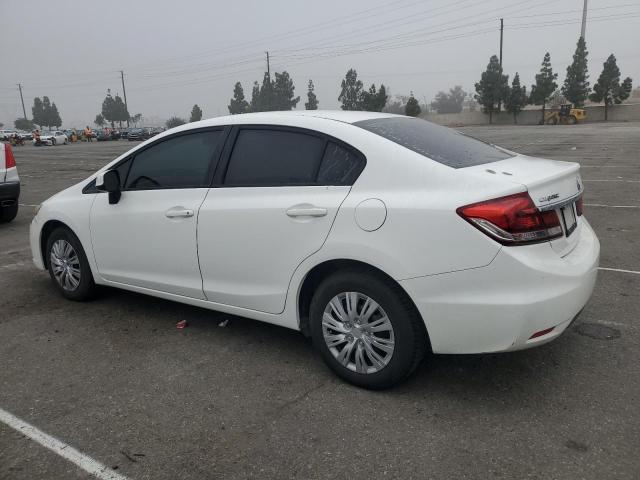 19XFB2F50DE291406 - 2013 HONDA CIVIC LX WHITE photo 2