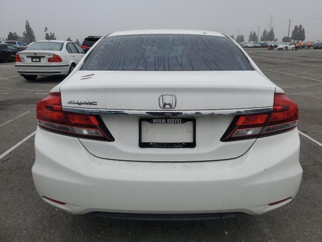 19XFB2F50DE291406 - 2013 HONDA CIVIC LX WHITE photo 6