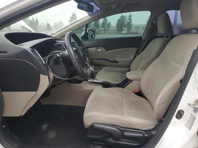 19XFB2F50DE291406 - 2013 HONDA CIVIC LX WHITE photo 7
