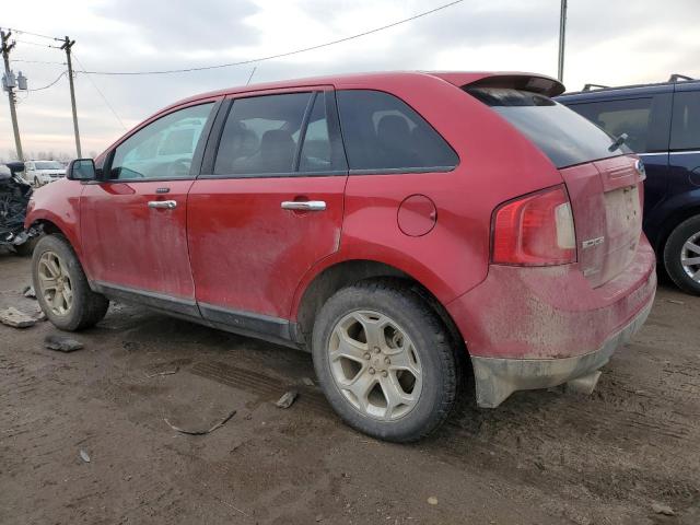 2FMDK3JC7BBA91643 - 2011 FORD EDGE SEL RED photo 2