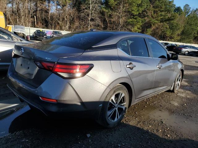 3N1AB8CV9LY289736 - 2020 NISSAN SENTRA SV GRAY photo 3