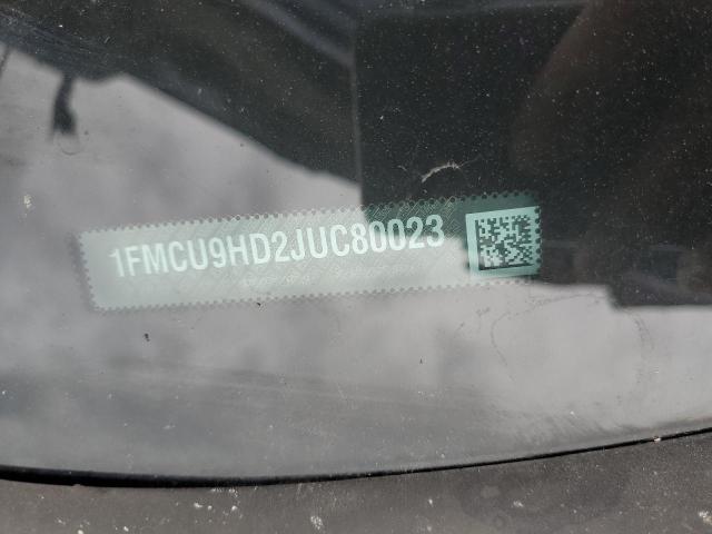 1FMCU9HD2JUC80023 - 2018 FORD ESCAPE SEL Bleu photo 14