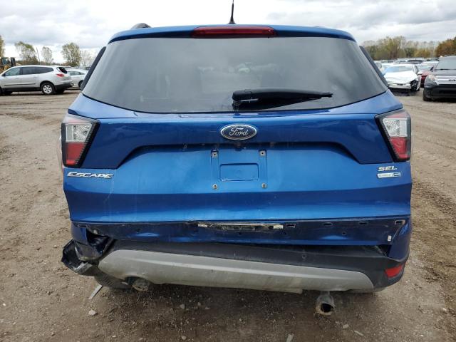 1FMCU9HD2JUC80023 - 2018 FORD ESCAPE SEL Bleu photo 6