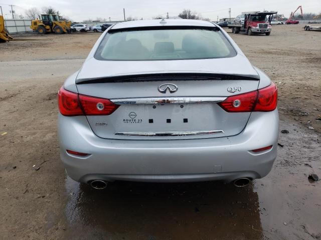 JN1BV7AR5FM423127 - 2015 INFINITI Q50 BASE SILVER photo 6