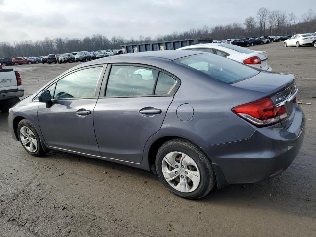 19XFB2F53EE236126 - 2014 HONDA CIVIC LX GRAY photo 2