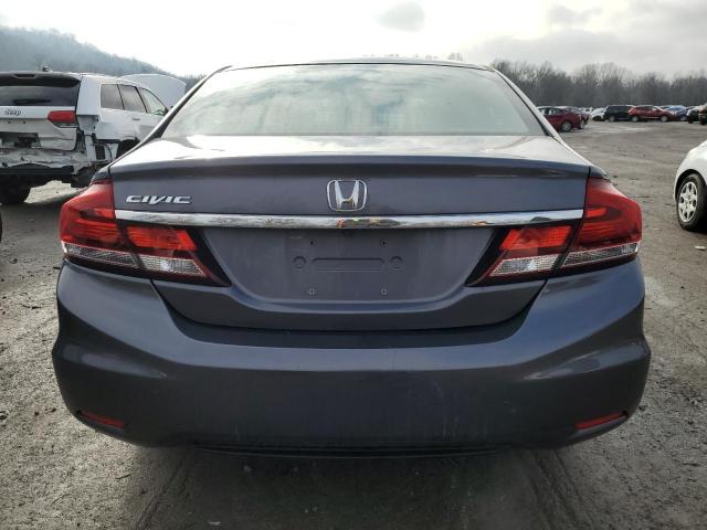 19XFB2F53EE236126 - 2014 HONDA CIVIC LX GRAY photo 6