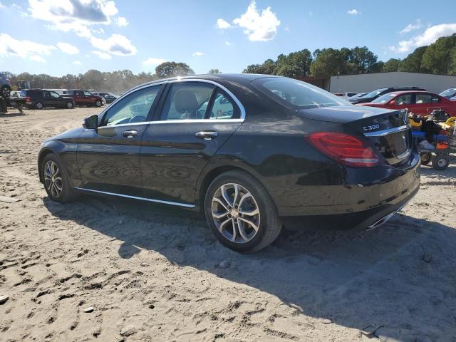 55SWF4KB7FU093851 - 2015 MERCEDES-BENZ C 300 4MATIC BLACK photo 2