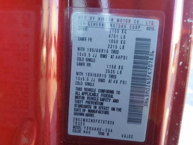 3N63M0ZN5FK707836 - 2015 CHEVROLET CITY EXPRE LT 栗色 照片 13