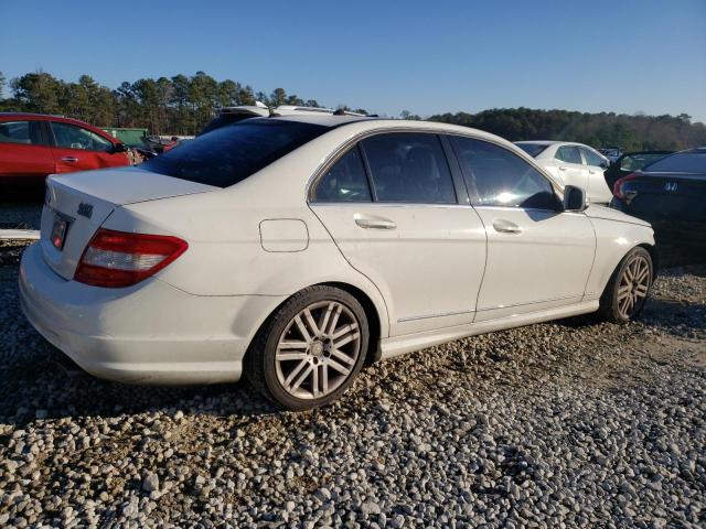 WDDGF54X29R057526 - 2009 MERCEDES-BENZ C 300 WHITE photo 3