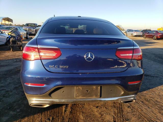 WDC0J4KB2HF221668 - 2017 MERCEDES-BENZ GLC COUPE 300 4MATIC BLUE photo 6