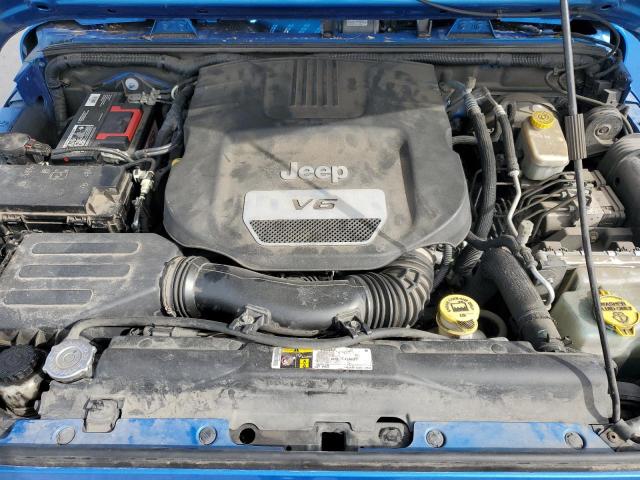 1C4BJWDG1FL657638 - 2015 JEEP WRANGLER U SPORT Azul foto 12