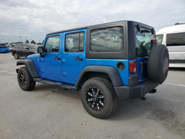 1C4BJWDG1FL657638 - 2015 JEEP WRANGLER U SPORT Azul foto 2