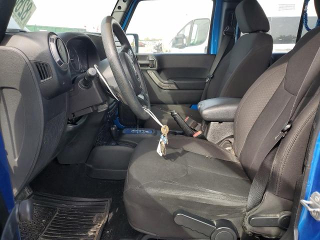 1C4BJWDG1FL657638 - 2015 JEEP WRANGLER U SPORT Azul foto 7