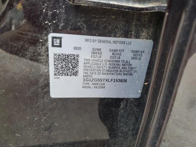 1G1ZG5STXLF153826 - 2020 CHEVROLET MALIBU RS 勃艮第红 照片 12