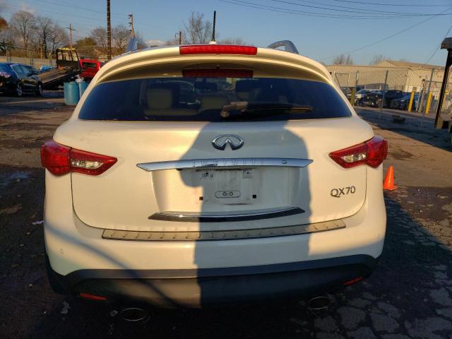 JN8CS1MW9FM481285 - 2015 INFINITI QX70 WHITE photo 6