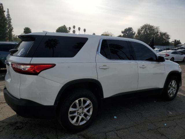 1GNERFKWXKJ174680 - 2019 CHEVROLET TRAVERSE LS WHITE photo 3