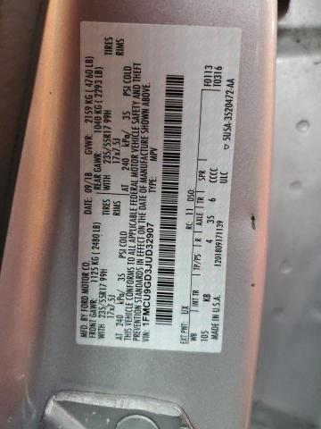 1FMCU9GD3JUD32907 - 2018 FORD ESCAPE SE Gümüş fotoğraf 13