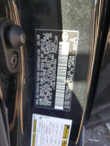 JTDBL40E099049484 - 2009 TOYOTA COROLLA BASE BLACK photo 12
