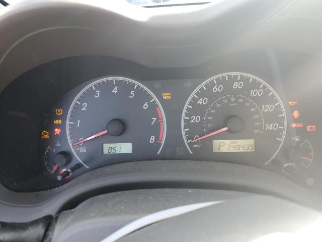 JTDBL40E099049484 - 2009 TOYOTA COROLLA BASE BLACK photo 9