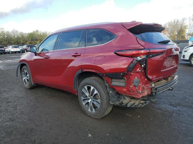 5TDHZRBH1LS010893 - 2020 TOYOTA HIGHLANDER XLE Қызыл фото 2