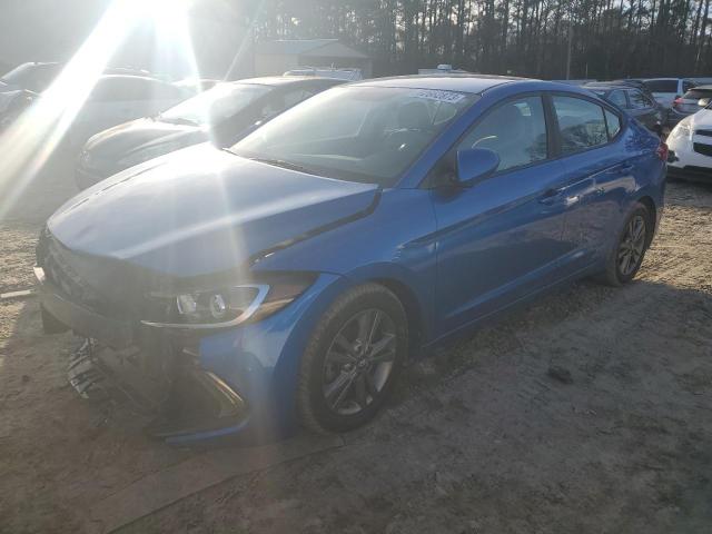 5NPD84LF0HH018336 - 2017 HYUNDAI ELANTRA SE BLUE photo 1