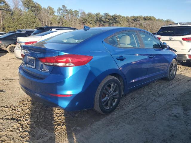 5NPD84LF0HH018336 - 2017 HYUNDAI ELANTRA SE BLUE photo 3