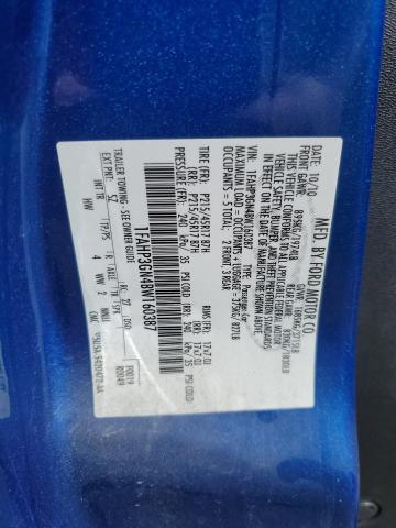 1FAHP3GN4BW160387 - 2011 FORD FOCUS SES 蓝色 照片 12