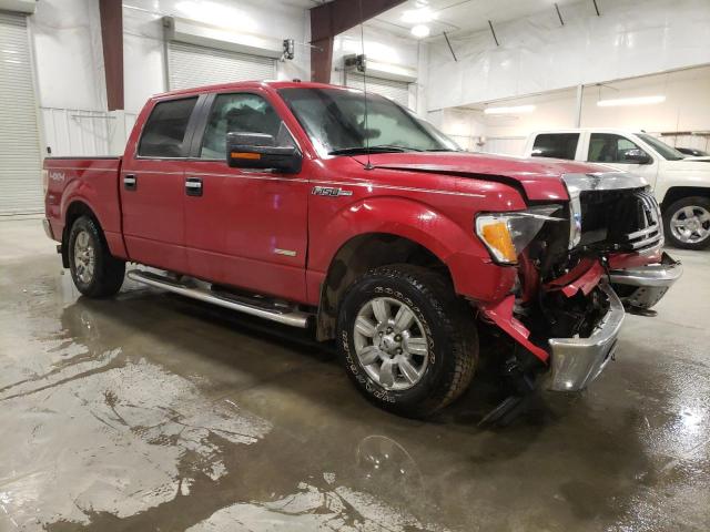 1FTFW1ET0BFC71819 - 2011 FORD F150 SUPERCREW RED photo 4