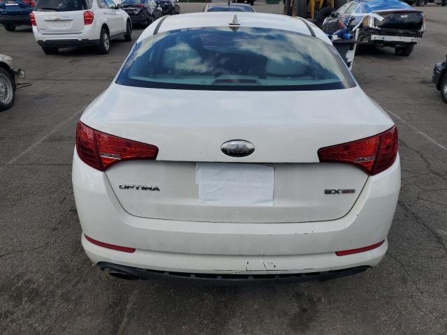 5XXGN4A7XDG227476 - 2013 KIA OPTIMA EX WHITE photo 6