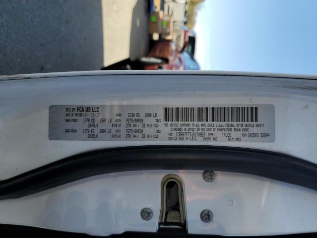 1C6RR7FT7JS174927 - 2018 RAM 1500 ST Blanc photo 12