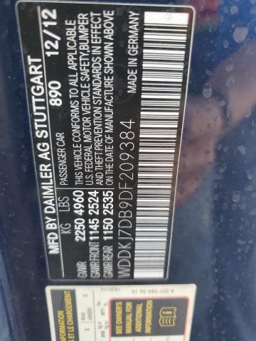 WDDKJ7DB9DF209384 - 2013 MERCEDES-BENZ E 550 BLACK photo 12