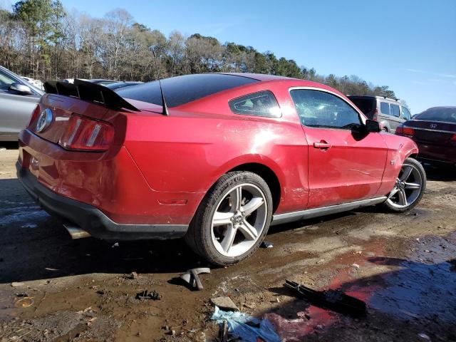 1ZVBP8CH7A5147471 - 2010 FORD MUSTANG GT MAROON photo 3