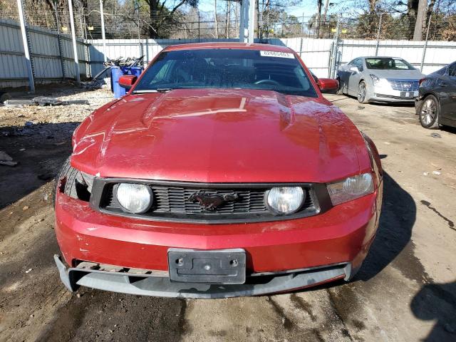 1ZVBP8CH7A5147471 - 2010 FORD MUSTANG GT MAROON photo 5