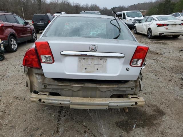 2HGES16523H588896 - 2003 HONDA CIVIC LX SILVER photo 6