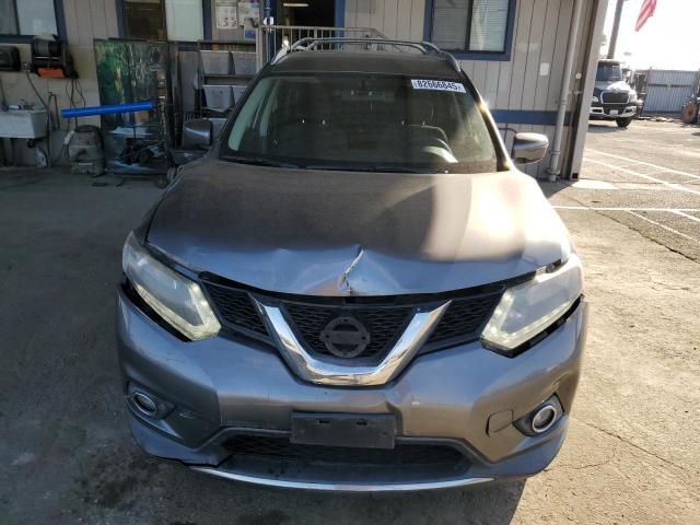KNMAT2MV7GP602215 - 2016 NISSAN ROGUE S GRAY photo 5