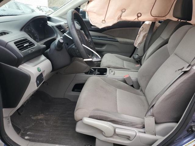 5J6RM4H57EL057007 - 2014 HONDA CR-V EX BLUE photo 7