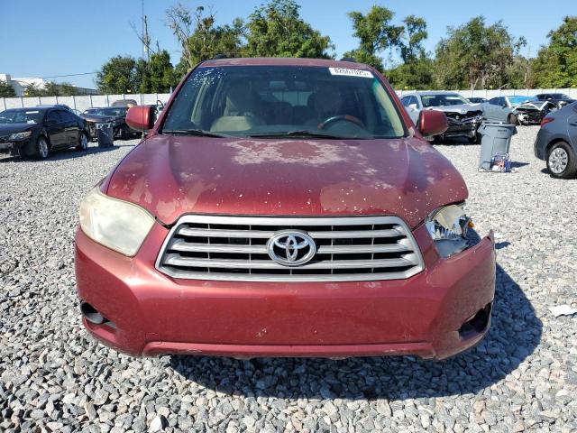 JTEDS41A982026344 - 2008 TOYOTA HIGHLANDER RED photo 5