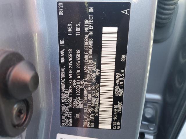 5TDHZRAH6LS025262 - 2020 TOYOTA HIGHLANDER XLE Синій фото 12