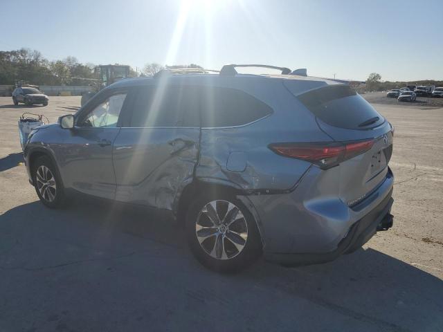 5TDHZRAH6LS025262 - 2020 TOYOTA HIGHLANDER XLE Синій фото 2