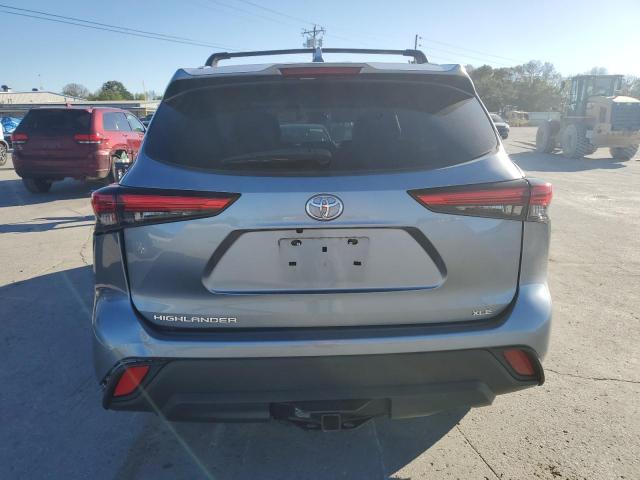 5TDHZRAH6LS025262 - 2020 TOYOTA HIGHLANDER XLE Синій фото 6