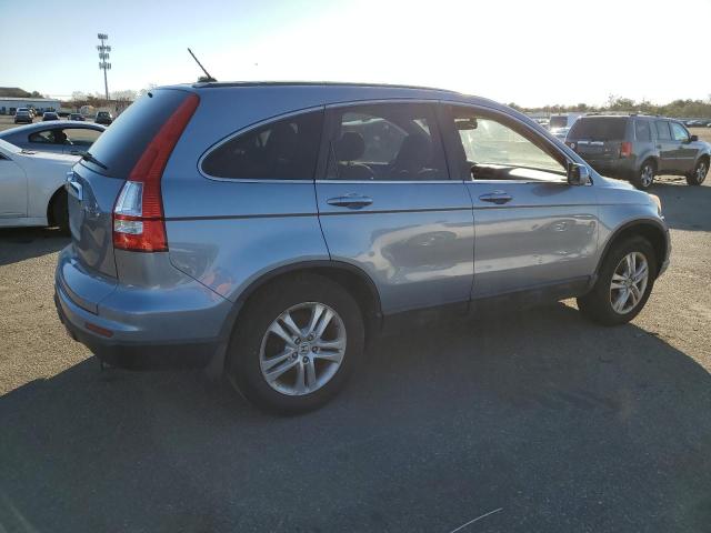 5J6RE4H75BL037591 - 2011 HONDA CR-V EXL BLUE photo 3