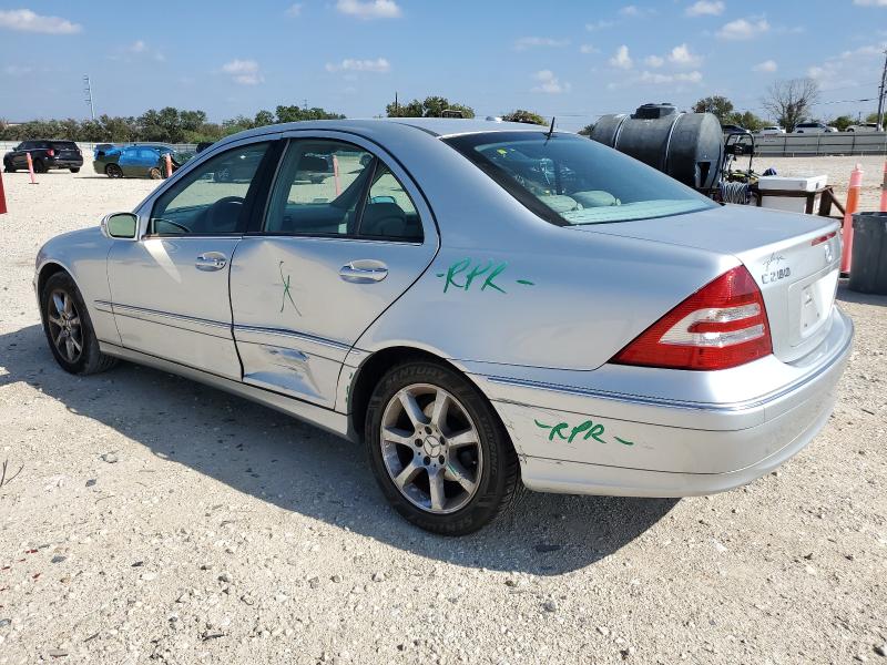 WDBRF92H67F876462 - 2007 MERCEDES-BENZ C 280 4MATIC SILVER photo 2