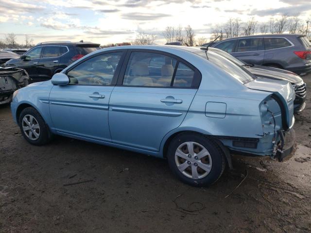 KMHCN46C59U306118 - 2009 HYUNDAI ACCENT GLS BLUE photo 2