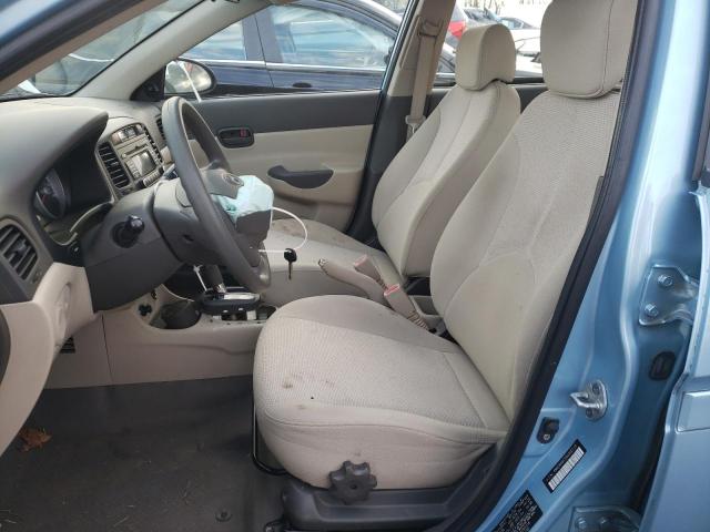 KMHCN46C59U306118 - 2009 HYUNDAI ACCENT GLS BLUE photo 7