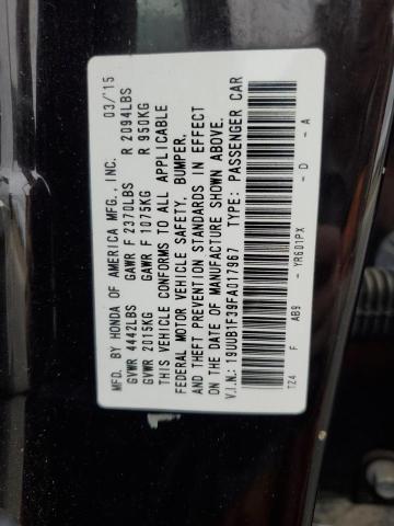 19UUB1F39FA017967 - 2015 ACURA TLX BROWN photo 13