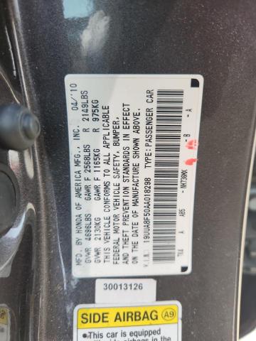 19UUA8F50AA018298 - 2010 ACURA TL GRAY photo 12
