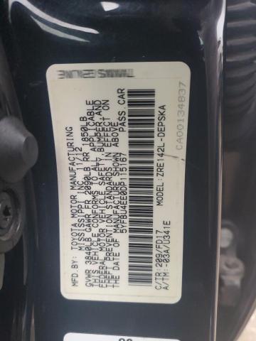 5YFBU4EE0DP115167 - 2013 TOYOTA COROLLA BASE Черный фото 12