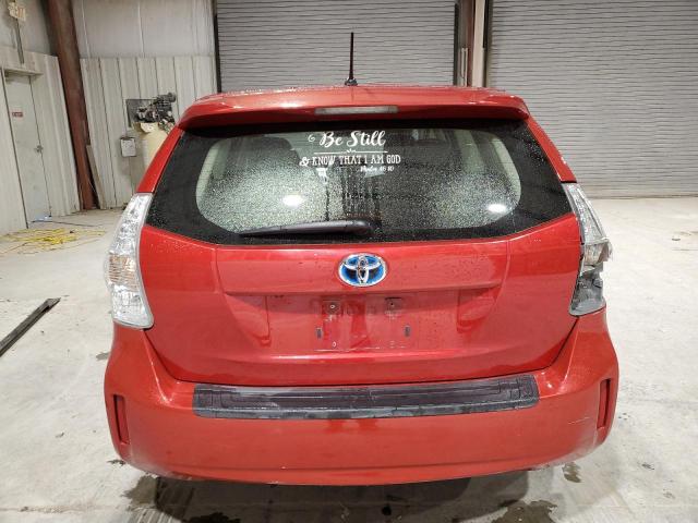 JTDZN3EU3D3213700 - 2013 TOYOTA PRIUS V RED photo 6